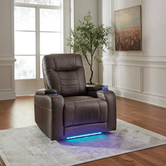 SCHOONER ROCKER POWER BROWN RECLINER