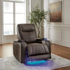 SCHOONER ROCKER POWER BROWN RECLINER