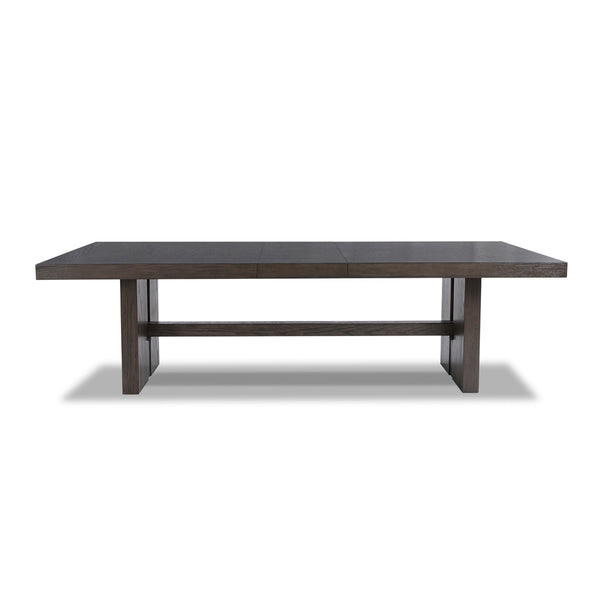 BURKHAUS DINING TABLE SET 12 CHAIRS + BUFFET - BROWN