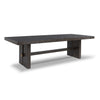 BURKHAUS DINING TABLE SET 12 CHAIRS + BUFFET - BROWN