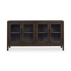 BURKHAUS DINING TABLE SET 12 CHAIRS + BUFFET - BROWN