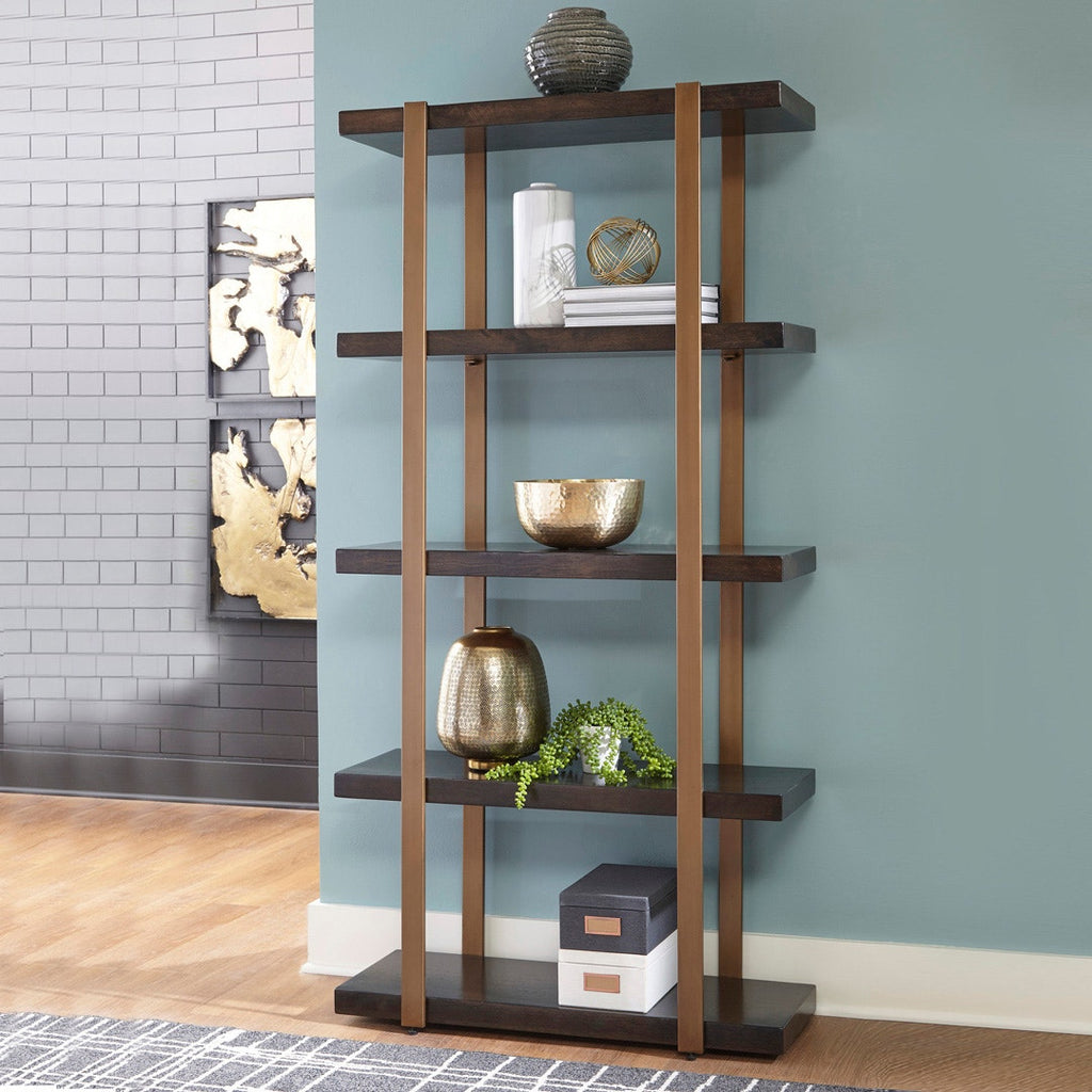 BECKVILLE BOOK SHELF - BROWN