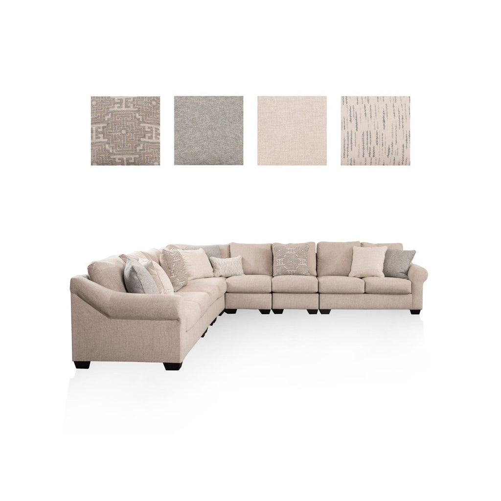 CARNABY SECTIONAL SOFA 7 PCS BEIGE