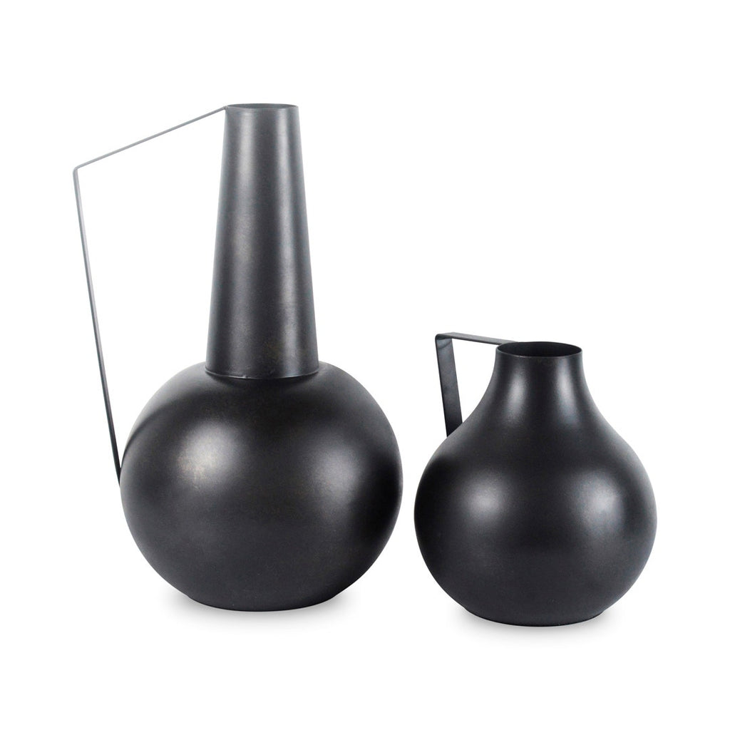 KOREI VASE SET OF 2 PCS - BLACK