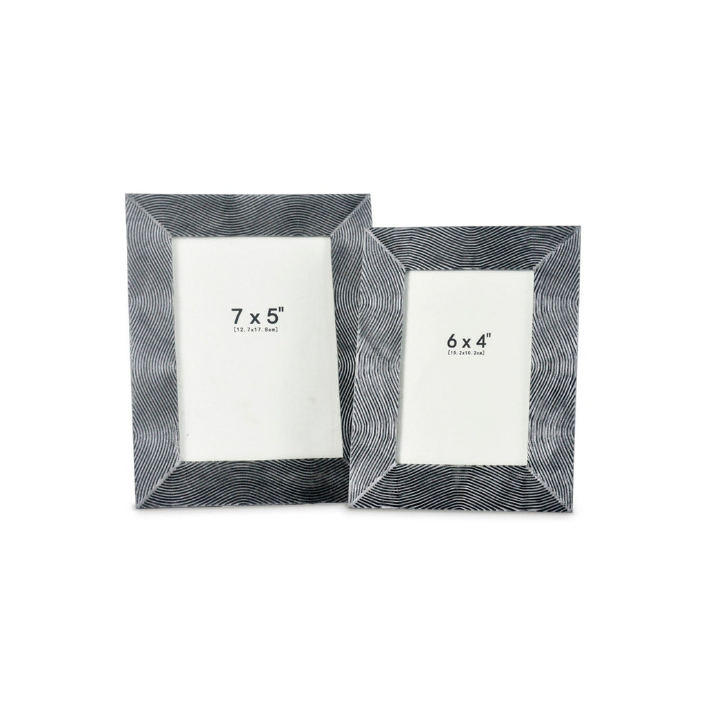 LENECIA PHOTO FRAME SET OF 2 PCS - GREY