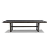 BURKHAUS DINING TABLE SET 12 CHAIRS - BROWN