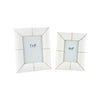 LISA PHOTO FRAME SET OF 2 PCS - WHITE