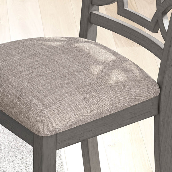 WRENNING DINING TABLE SET 4 CHAIRS + BENCH - GREY