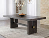 BURKHAUS DINING TABLE - BROWN