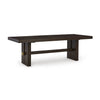 BURKHAUS DINING TABLE - BROWN