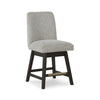 BURKHAUS HIGH TABLE SET 6 CHAIRS - BROWN
