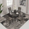 WRENNING DINING TABLE SET 4 CHAIRS - GREY