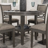 WRENNING DINING TABLE SET 4 CHAIRS - GREY