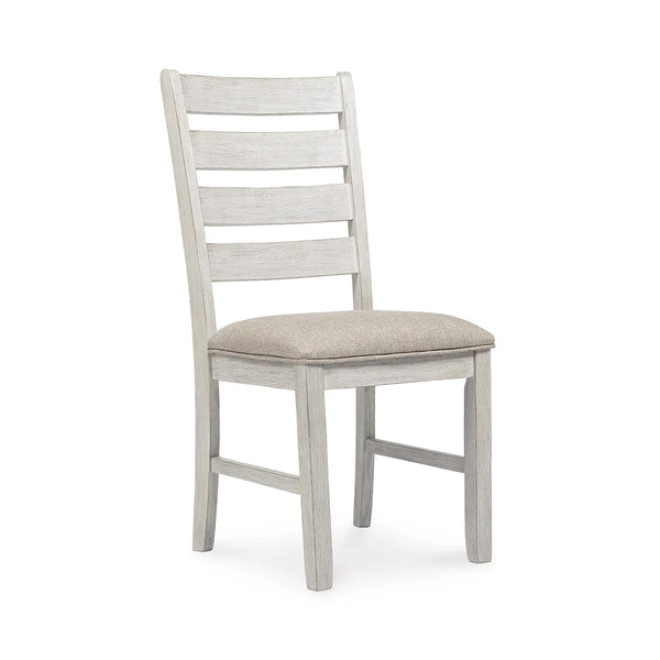 SKEMPTON DINING TABLE SET 8 CHAIRS - WHITE