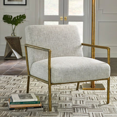RYANDALE CHAIR WHITE GOLD