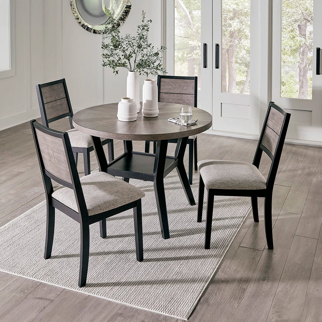 CORLODA DINING TABLE SET 4 CHAIRS