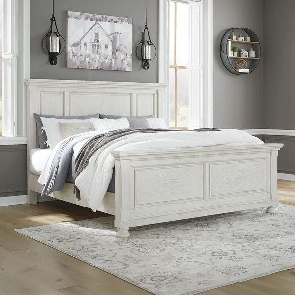 ROBBINSDALE BED QUEEN SIZE (160 X 200CM) - WHITE