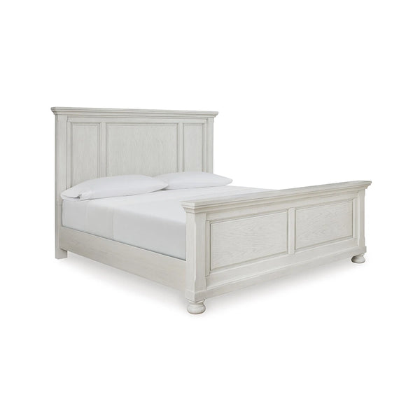 ROBBINSDALE BED QUEEN SIZE (160 X 200CM) - WHITE