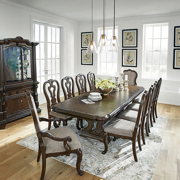 LUMITREE DINING TABLE SET - BROWN