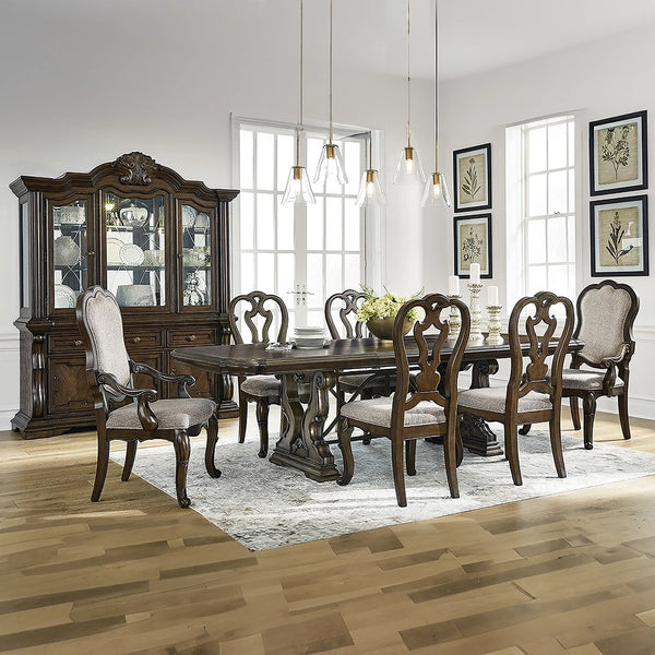 LUMITREE DINING TABLE SET - BROWN