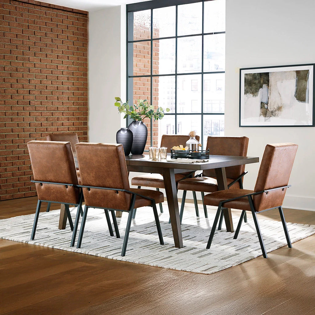 ZUMBADO DINING TABLE SET 6 CHAIR