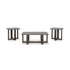 DYNNFORD COFFEE TABLE SET 3 PCS - GREY