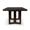 BRECKINGTON DINING TABLE SET 8 CHAIRS - BROWN