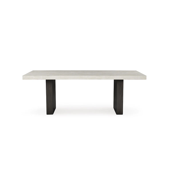 WESTONFORT DINING TABLE SET 8 CHAIRS - BEIGE