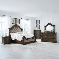 MAYLEE VANDENMORE BEDROOM SET WITHOUT WARDROBE KING SIZE (193 X 203 CM) - DARK BROWN
