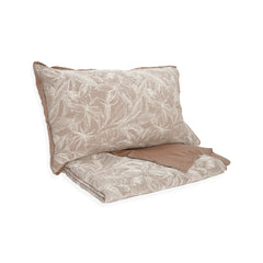 BEDDING SET OF 4 PCS KING - LIGHT BROWN