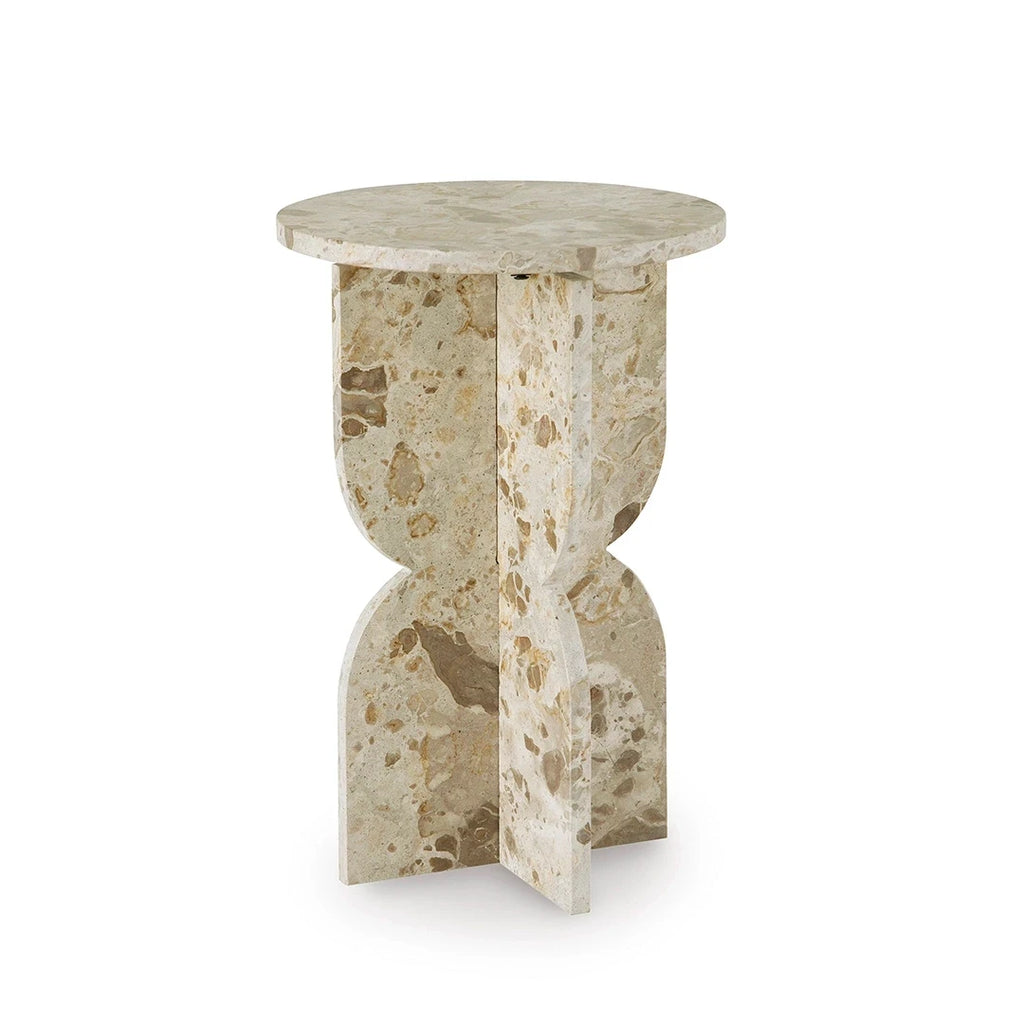 TREYGAN SIDE TABLE - BEIGE