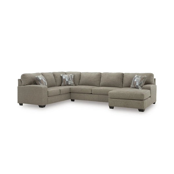 NEWELLEN SECTIONAL SOFA 4 PCS - GREY