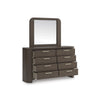 NEO BEDROOM SET WITHOUT WARDROBE KING SIZE (180 X 200 CM) - BROWN