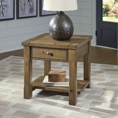 VANDENMORE SIDE TABLE - LIGHT BROWN