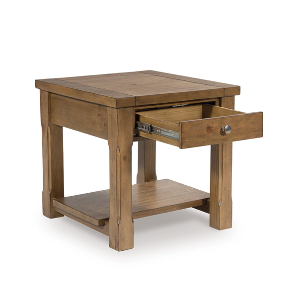 VANDENMORE SIDE TABLE - LIGHT BROWN