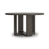 NEO DINING TABLE SET 4 CHAIRS - BROWN