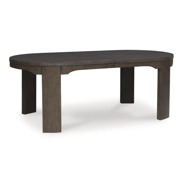 NEO DINING TABLE SET 8 CHAIRS - BROWN