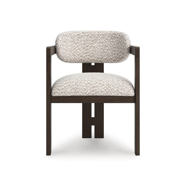 NEO DINING TABLE SET 8 CHAIRS - BROWN