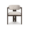 NEO DINING TABLE SET 8 CHAIRS - BROWN