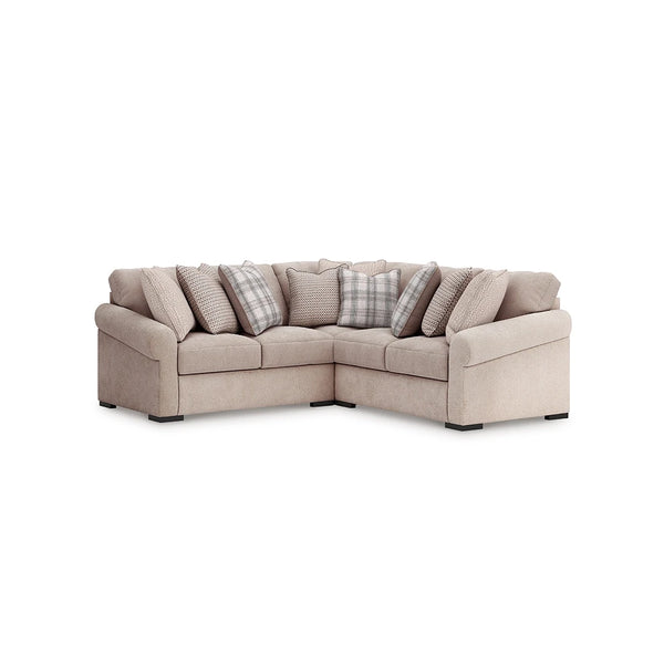 BRIDGEMONT SECTIONAL SOFA 3 PCS - GREY