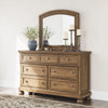 VANDENMORE BEDROOM SET WITHOUT WARDROBE KING SIZE (193 X 203 CM) - LIGHT BROWN