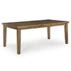 BROXTYN TIVOLY DINING TABLE SET 8 CHAIRS - BROWN