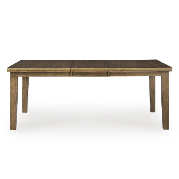 BROXTYN TIVOLY DINING TABLE SET 8 CHAIRS - BROWN