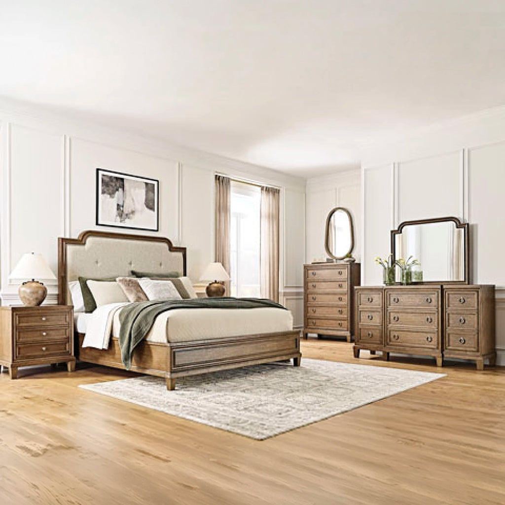 JORLAINA VANDENMORE BEDROOM SET WITHOUT WARDROBE KING SIZE (193 X 203 CM) - BROWN