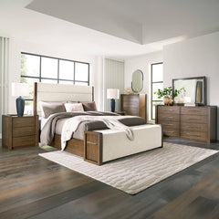 MARXMORE BEDROOM SET WITHOUT WARDROBE KING SIZE (193 X 203 CM) - BROWN