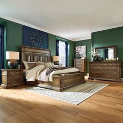 Channley VANDENMORE BEDROOM SET WITHOUT WARDROBE KING SIZE (193 X 203 CM) - BROWN