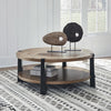 RIDGESTER CENTER TABLE - LIGHT BROWN