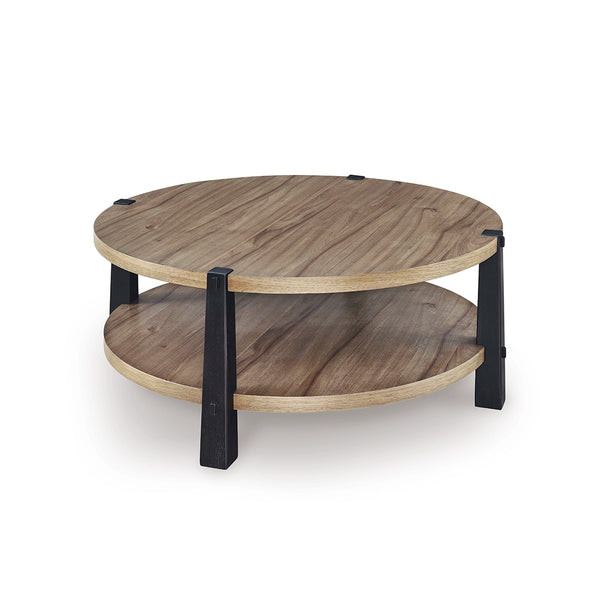 RIDGESTER CENTER TABLE - LIGHT BROWN