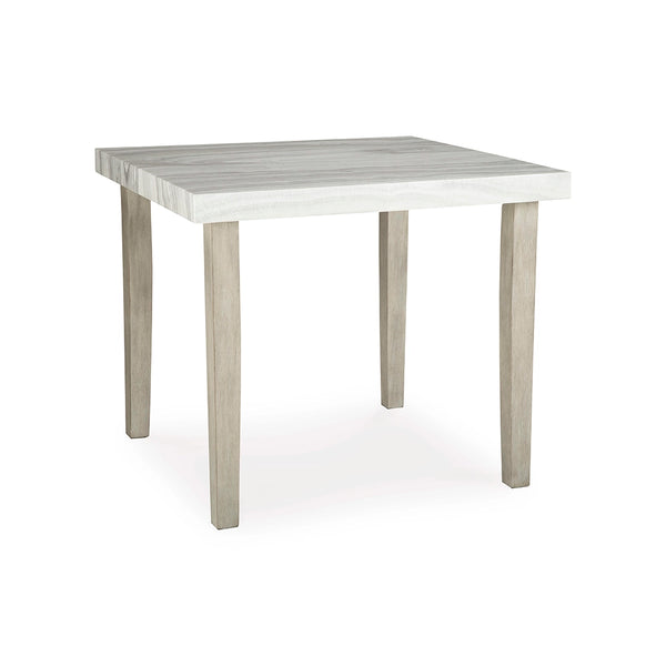 KARMENTON HIGH TABLE SET 4 CHAIRS - GREY