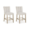 KARMENTON HIGH TABLE SET 4 CHAIRS - GREY